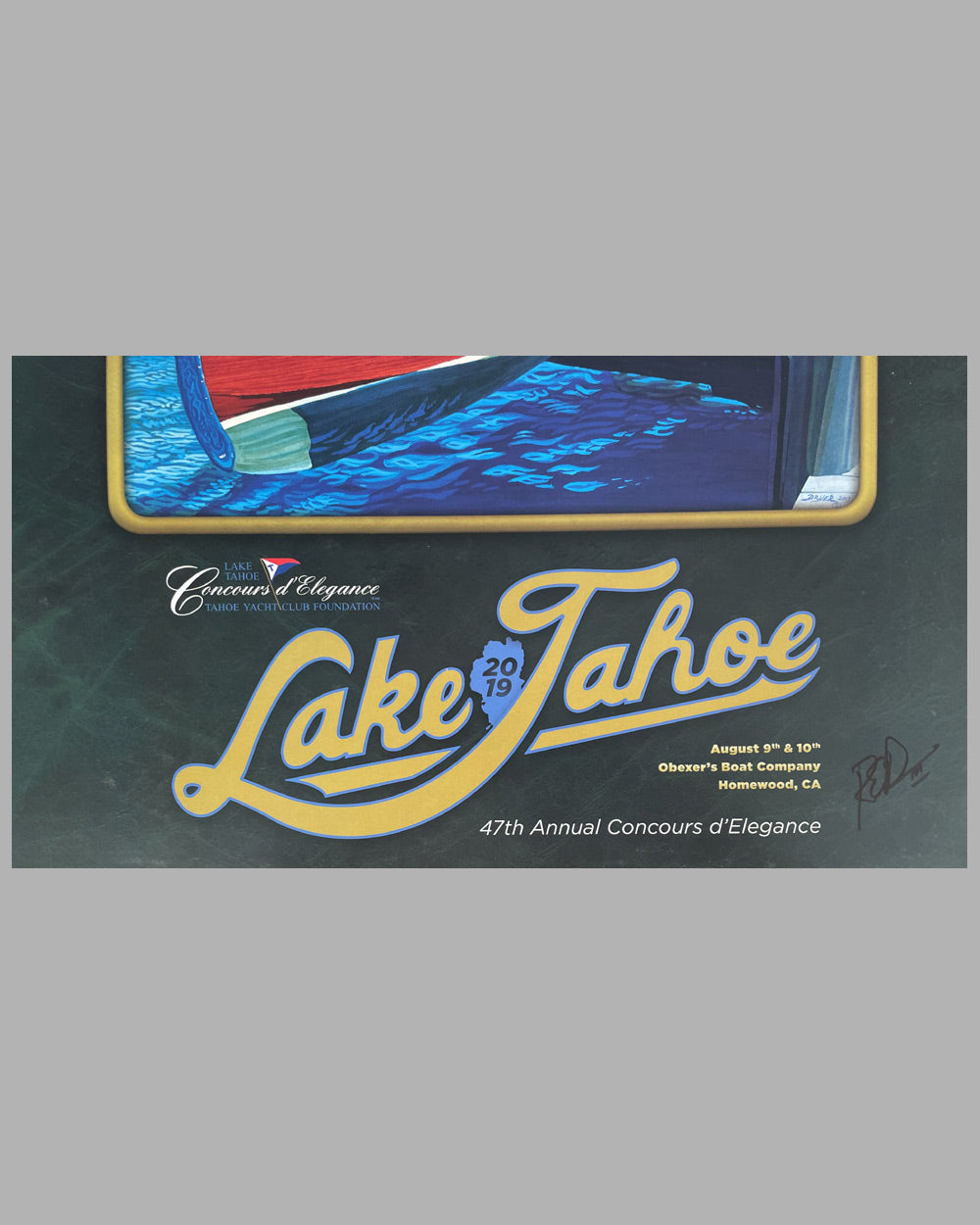 Lake Tahoe Concours d’Elegance poster by Roy Dryer III 3