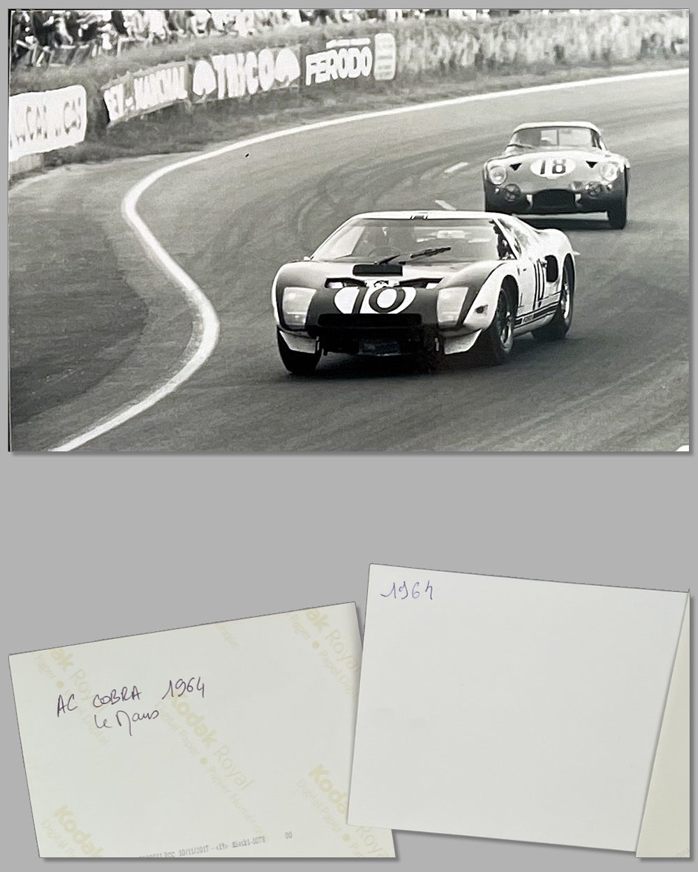 Collection of 21 Le Mans b&w and color photographs from the 1960’s 2
