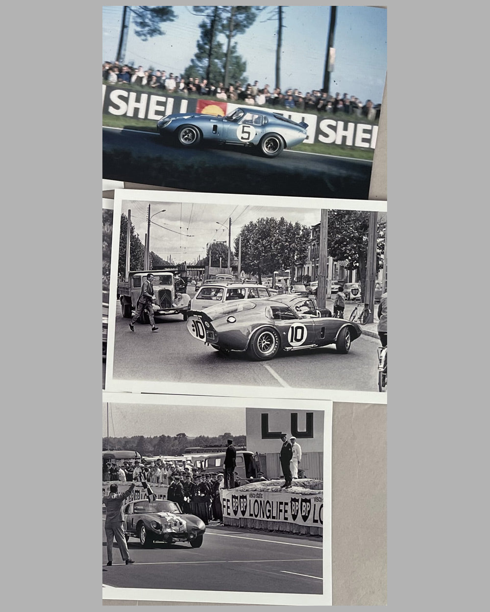 Collection of 22 Ford Shelby b&amp;w and color photographs at the 24 Hours of Le Mans 3