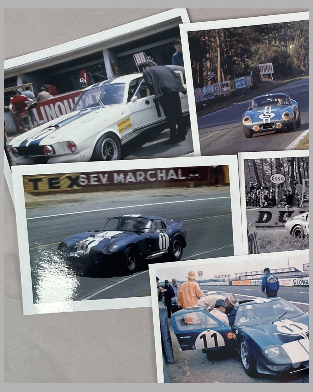 Collection of 22 Ford Shelby b&w and color photographs at the 24 Hours of Le Mans 4