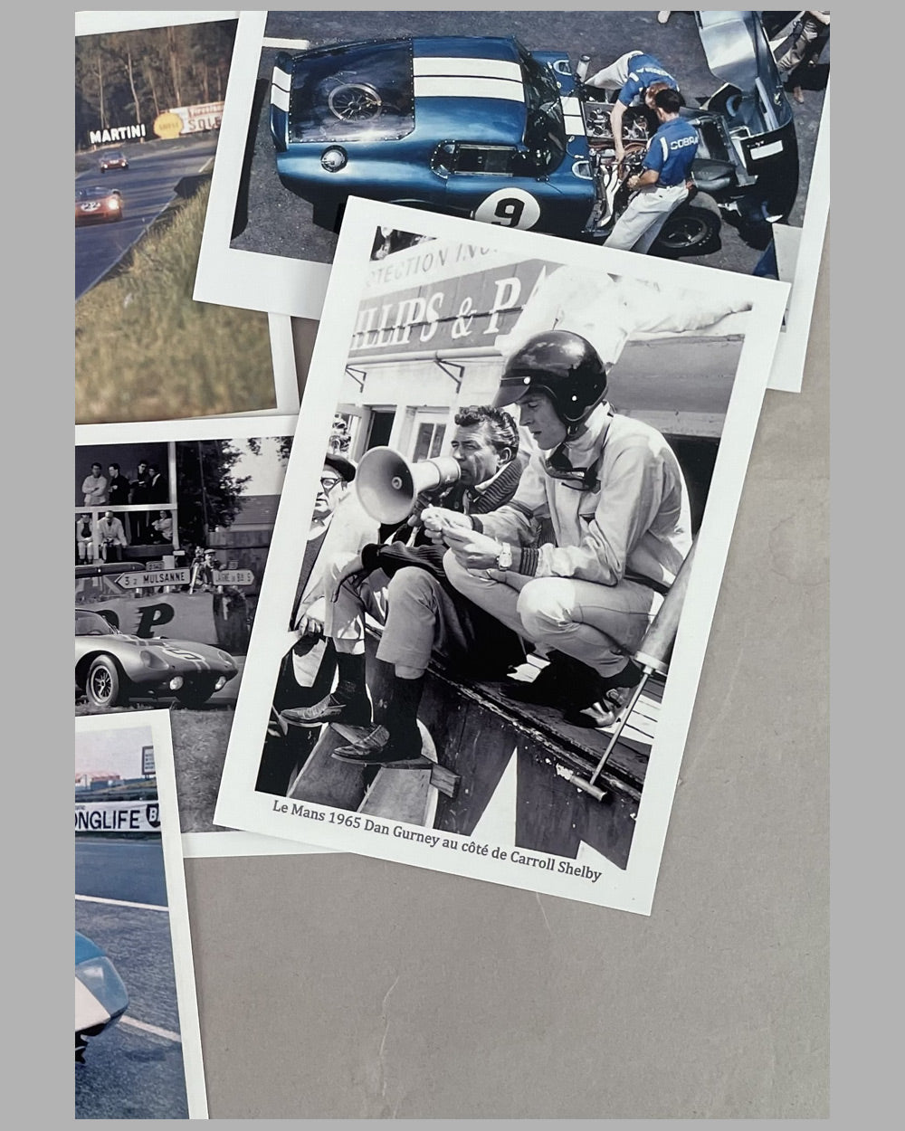 Collection of 22 Ford Shelby b&w and color photographs at the 24 Hours of Le Mans 5