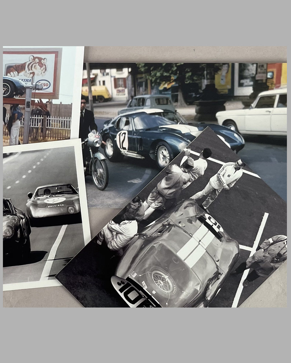 Collection of 22 Ford Shelby b&w and color photographs at the 24 Hours of Le Mans 7