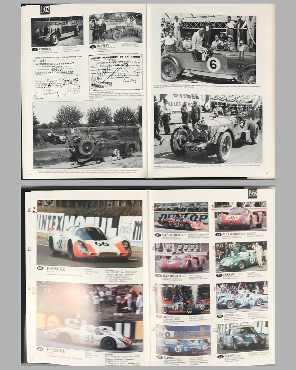 24 Heures du Mans 1923-1992 books - Two volumes by Moity, Teissedre and Bienvenu 2