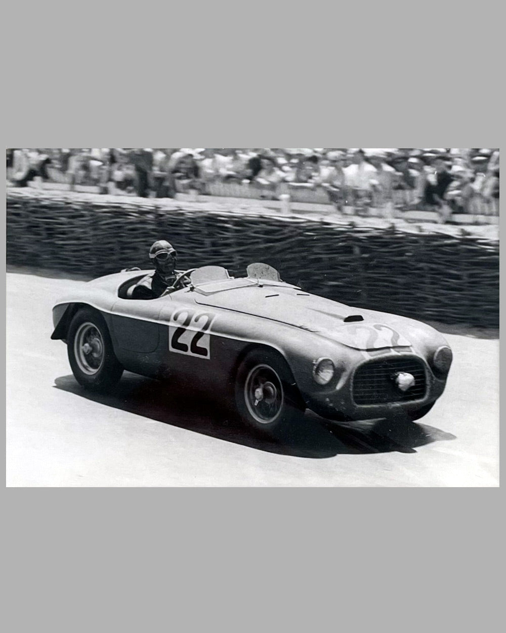 1949 – 24 Hours of Le Mans Luigi Chinetti Sr. b&amp;w photograph