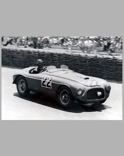 1949 – 24 Hours of Le Mans Luigi Chinetti Sr. b&w photograph