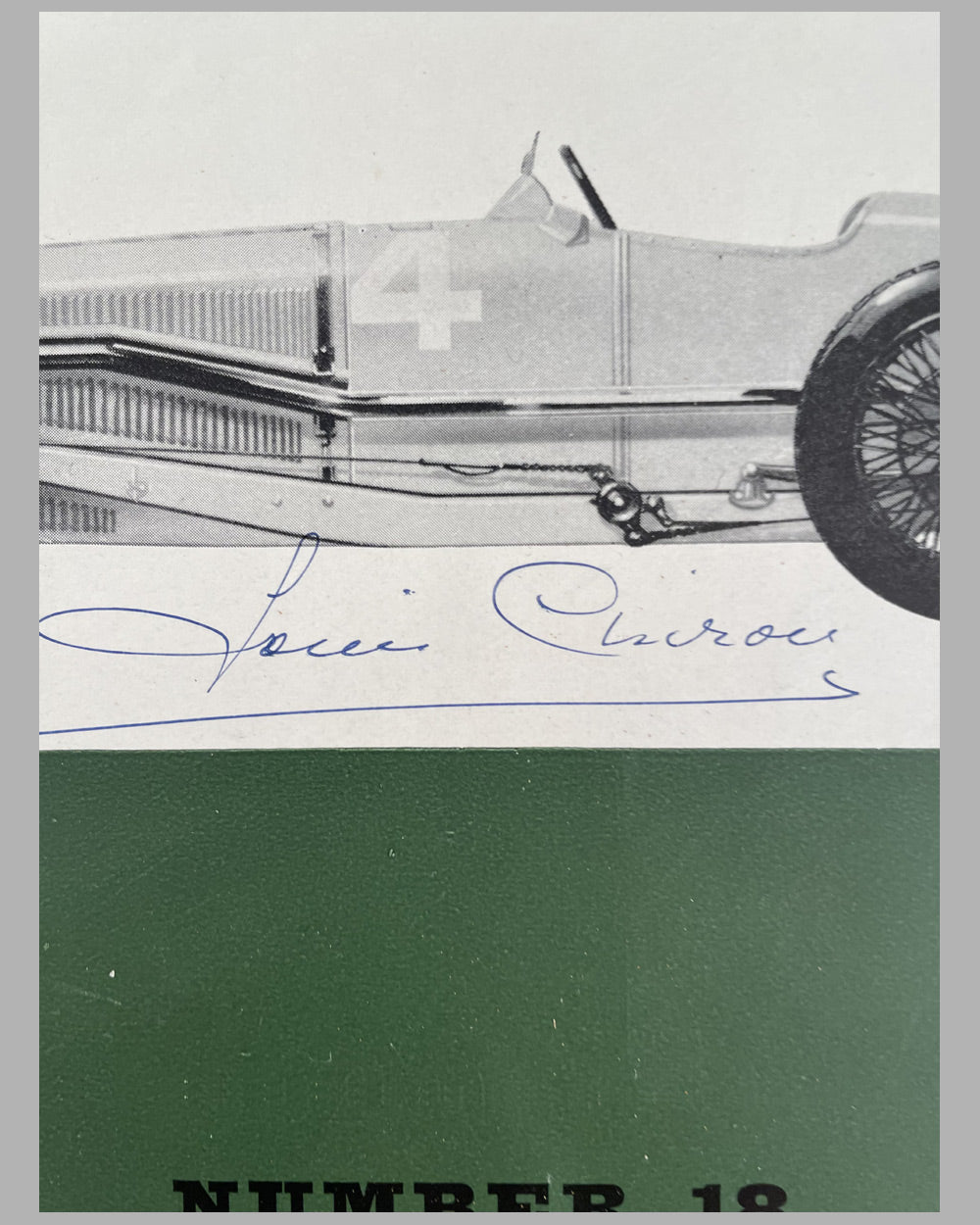 The 1926 -27 1.5 Litre Delage Profile Publications booklet, autographed by Louis Chiron 2