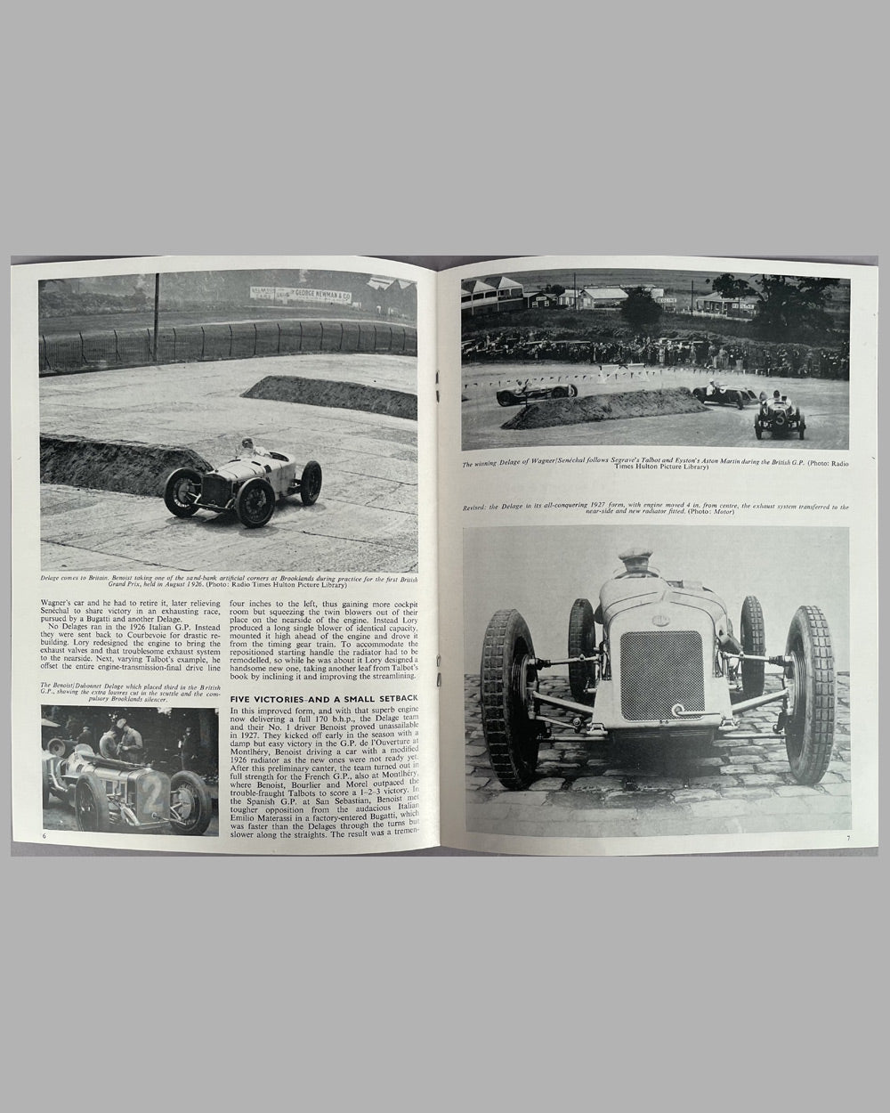 The 1926 -27 1.5 Litre Delage Profile Publications booklet, autographed by Louis Chiron 3