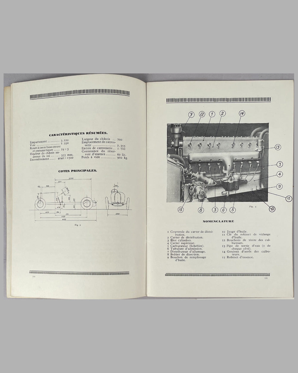 Bugatti Notice de Conduite et d’Entretien factory owner’s manual, 1929 2