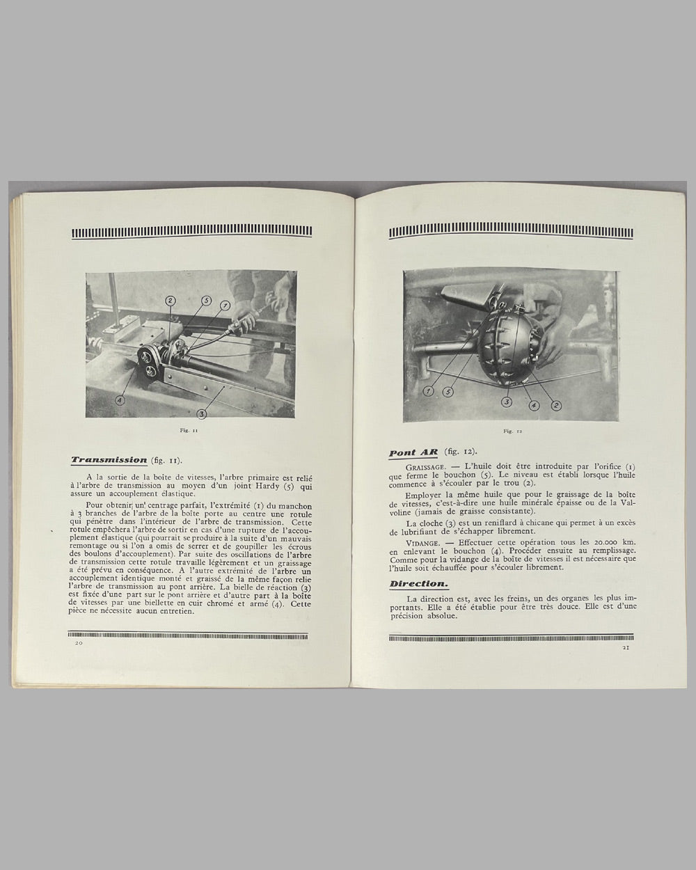 Bugatti Notice de Conduite et d’Entretien factory owner’s manual, 1929 3