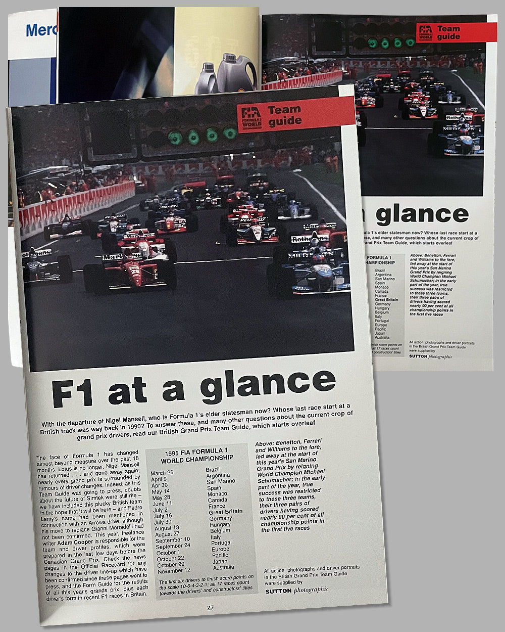 Three British Grand Prix official event programs 4