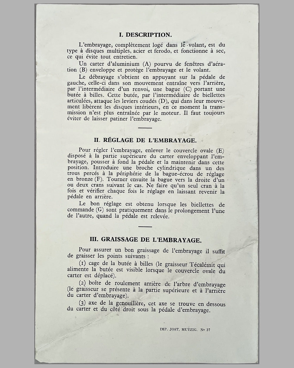 Three Bugatti T46 and T50 factory documents 3