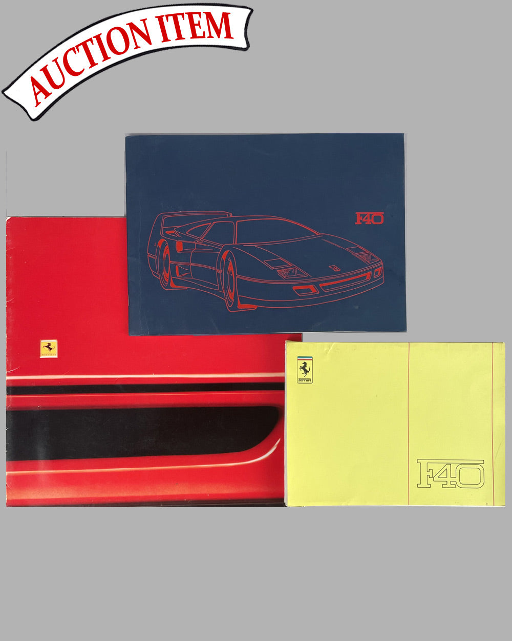2 - Three Ferrari F40 factory publications