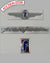 Three Pininfarina body badges and a script