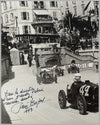 Grand Prix of Monaco 1930 b&w photograph, autographed by Dreyfus 2