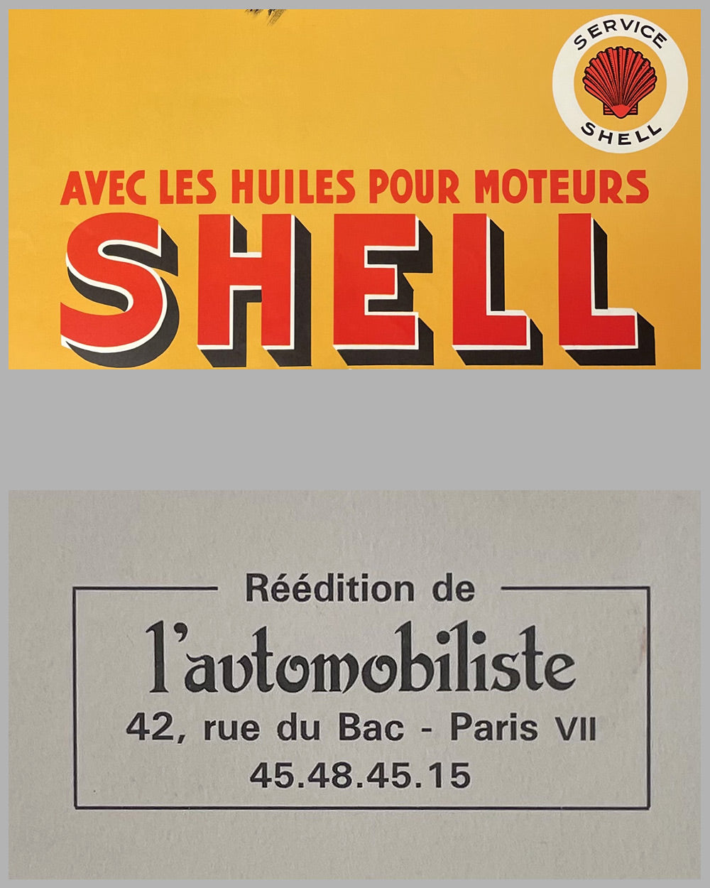 1930’s Shell poster by Geo Ham, 1980 reproduction by l’ Automobilist in Paris 3