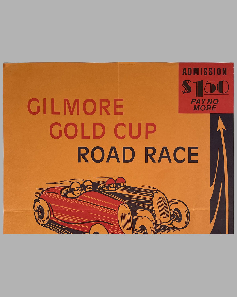 1934 Gilmore Gold Cup Road Race reproduction poster 2