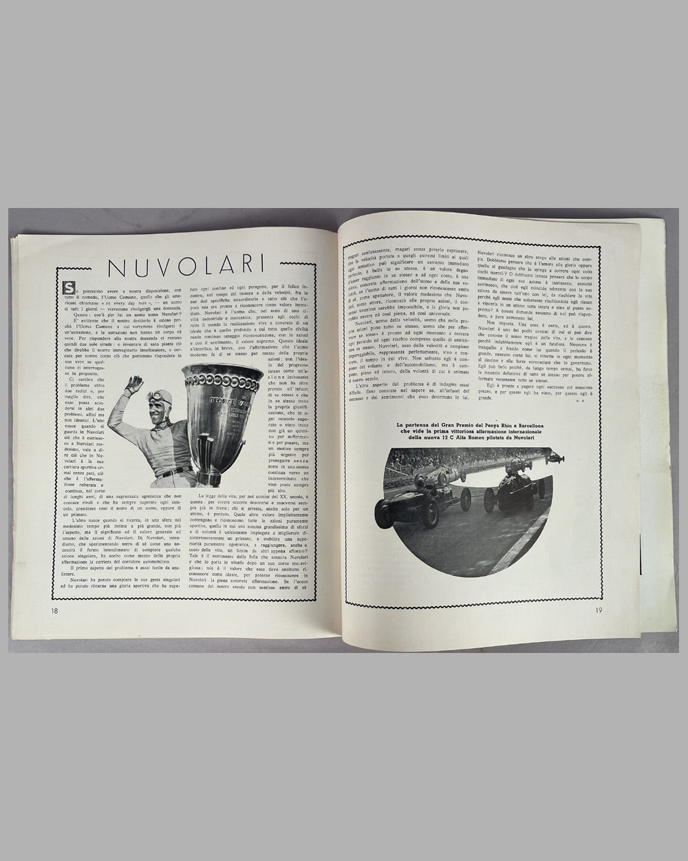 Scuderia Ferrari Magazine, Anno VI #15, Dec. 1936, produced by Alfa Romeo 6