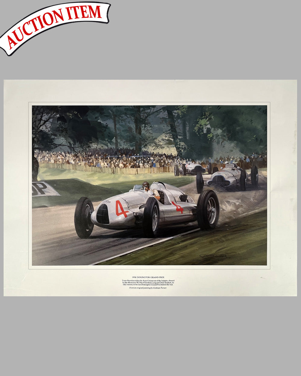 1938 Donington Grand Prix print by Graham Turner