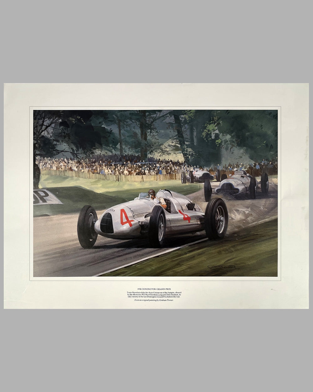 1938 Donington Grand Prix print by Graham Turner