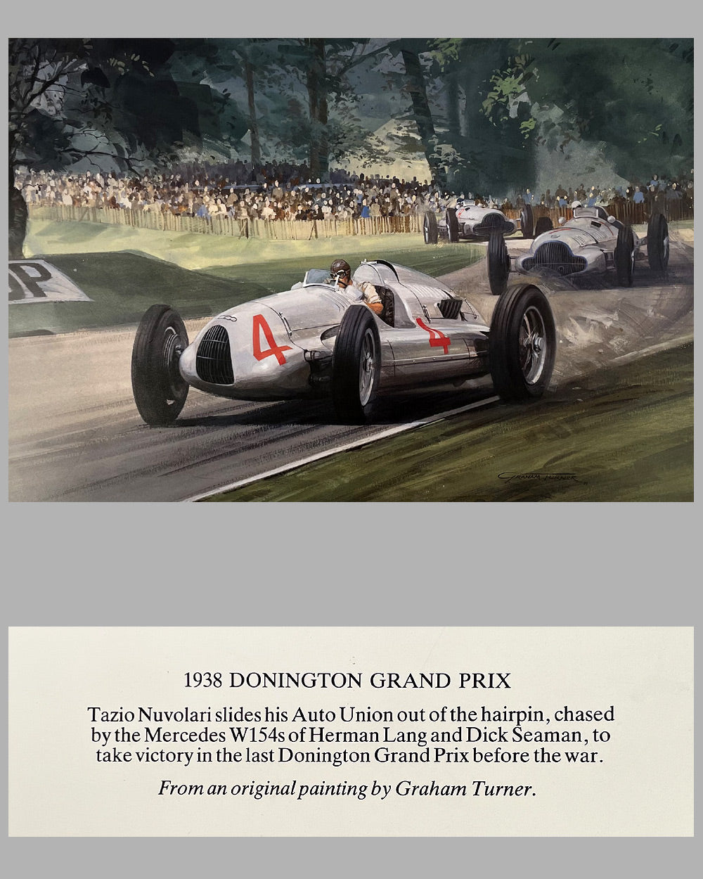 1938 Donington Grand Prix print by Graham Turner 2
