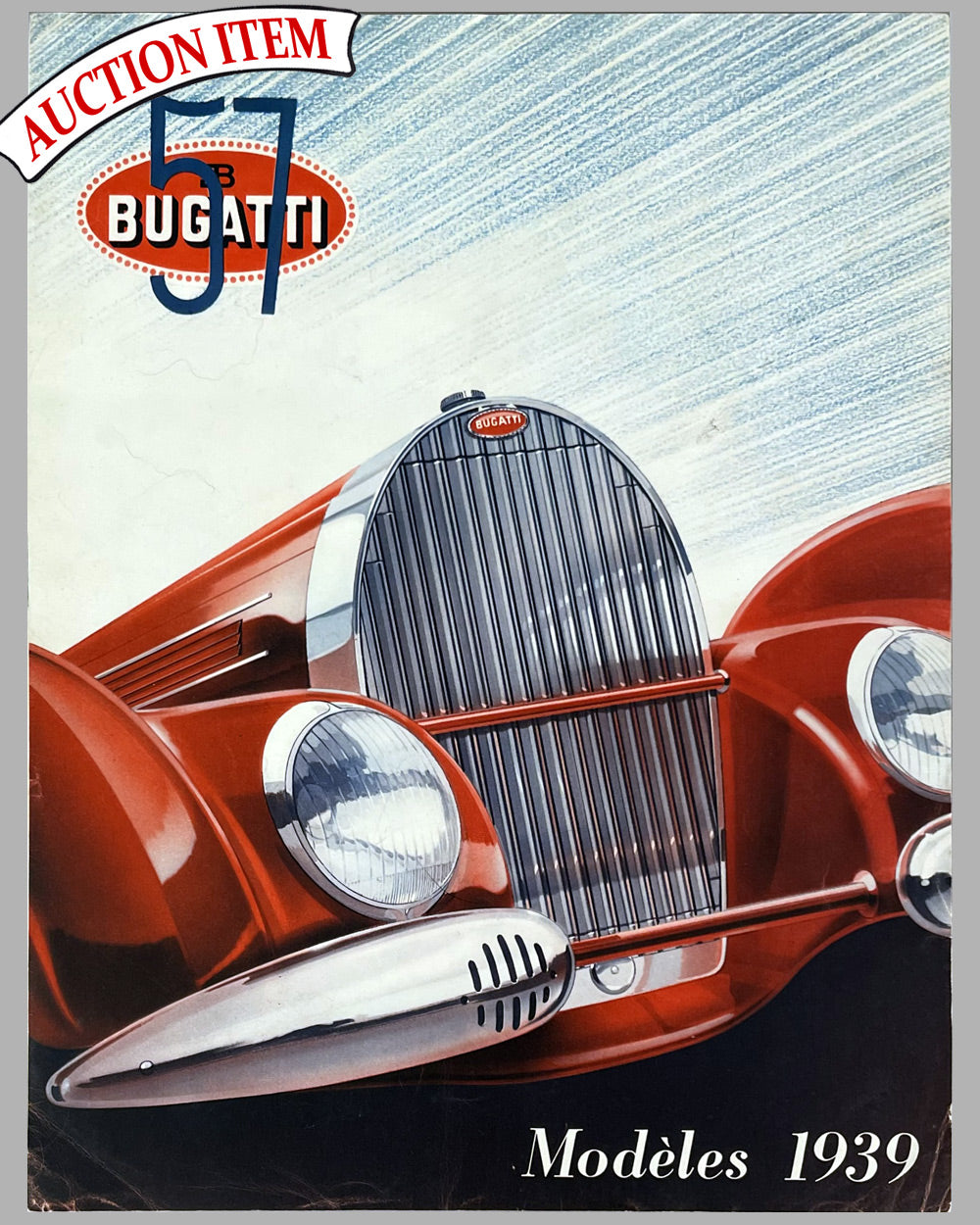 Bugatti T57 factory brochure for 1939 models