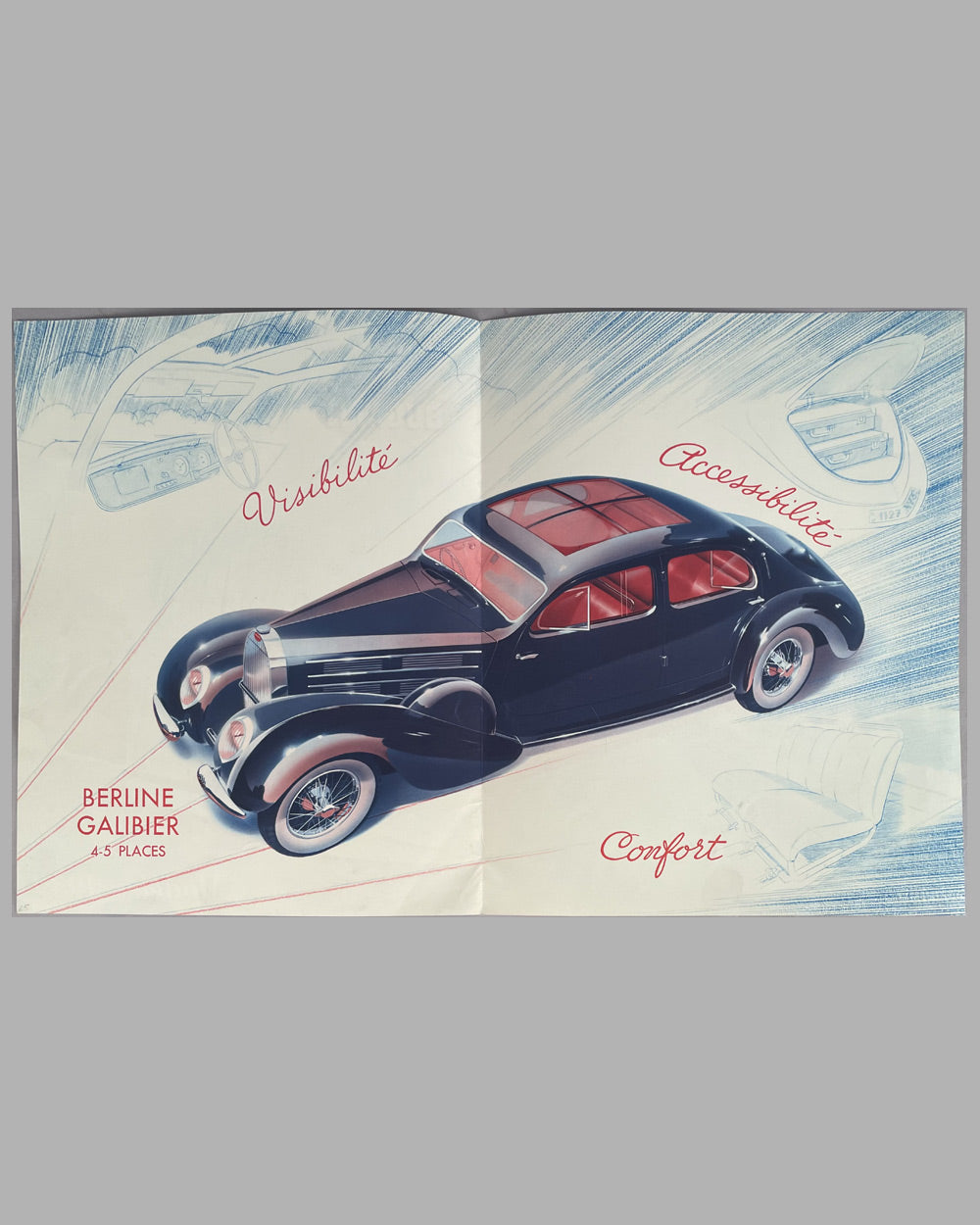 Bugatti T57 factory brochure for 1939 models 2