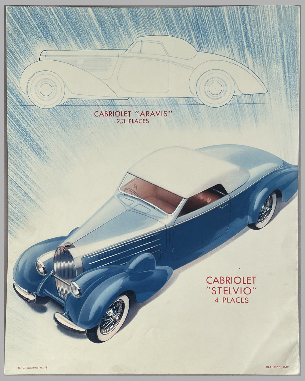 Bugatti T57 factory brochure for 1939 models 3