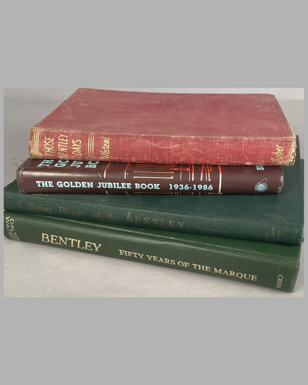 Four Bentley books, all in English, hard cover