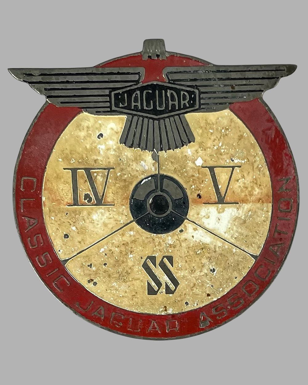 Collection of 4 Jaguar grill or bar badges 2