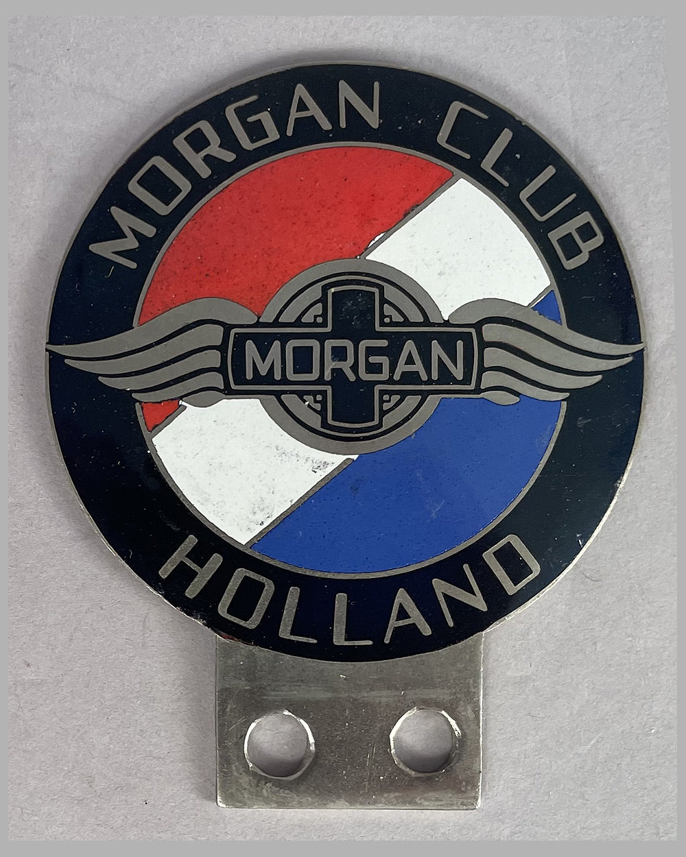 Four Morgan Club bumper or bar badges 3