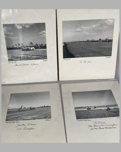 Four 1956 Sebring b&w period photographs from the personal collection of Briggs Cunningham