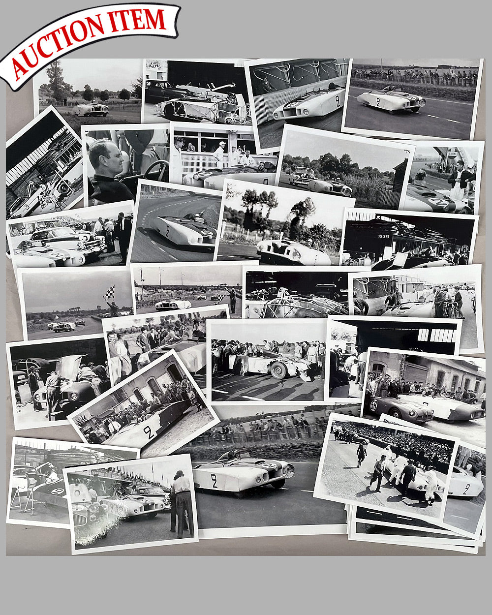 Collection of 46 b&w photographs of “Le Monstre”