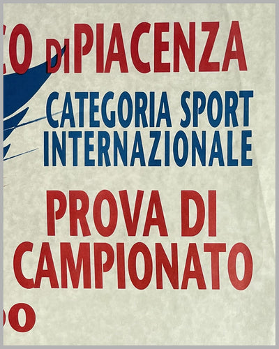1947 - 1° Circuito Automobilistico di Piacenza, reproduction poster, Italy 4
