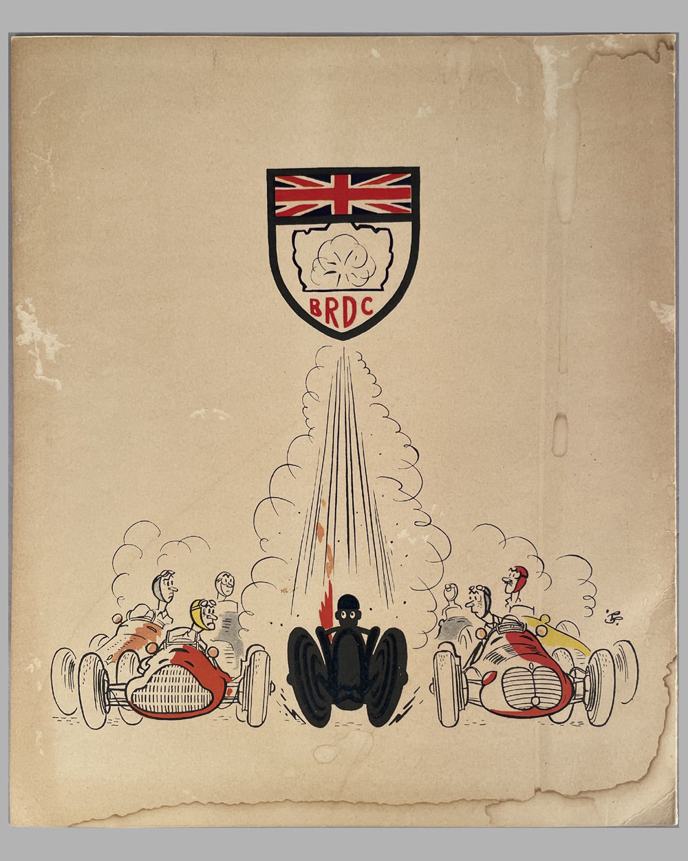 1948 British Racing Drivers Club (BRDC) annual dinner menu 4