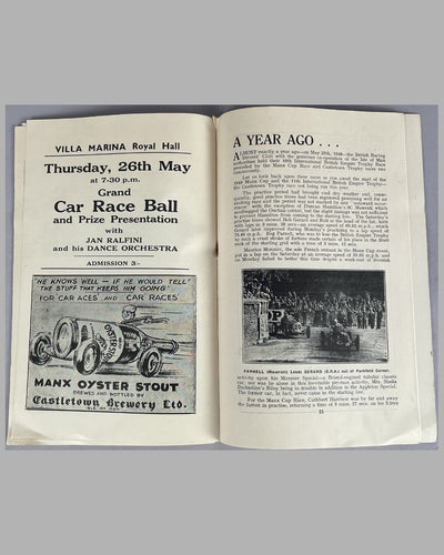 11th International British Empire Trophy 1949 original race program 2