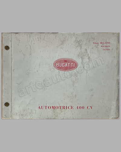 Collection of 5 Bugatti factory items regarding the Automotrice (Micheline) with the Bugatti Royale engine 2
