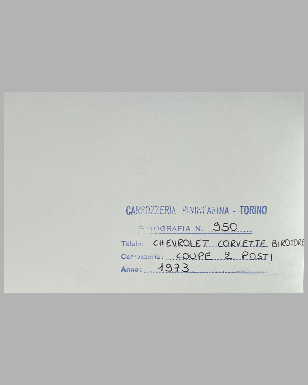 Five Pininfarina b&amp;w photographs 7