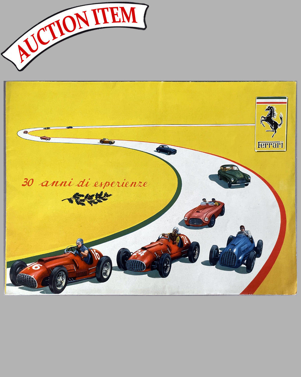 30 anni di esperienze 1950 Ferrari factory brochure