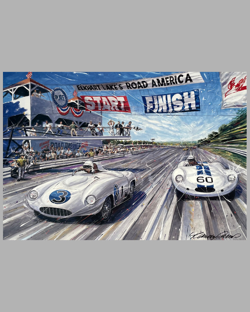 Celebrating 50 Years of Road America print by Randy Owens, 2005 2