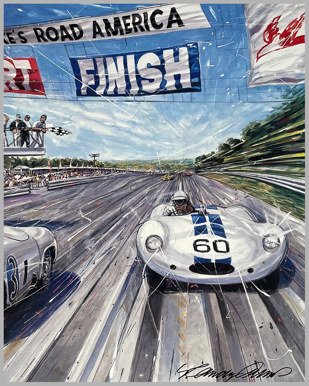 Celebrating 50 Years of Road America print by Randy Owens, 2005 3