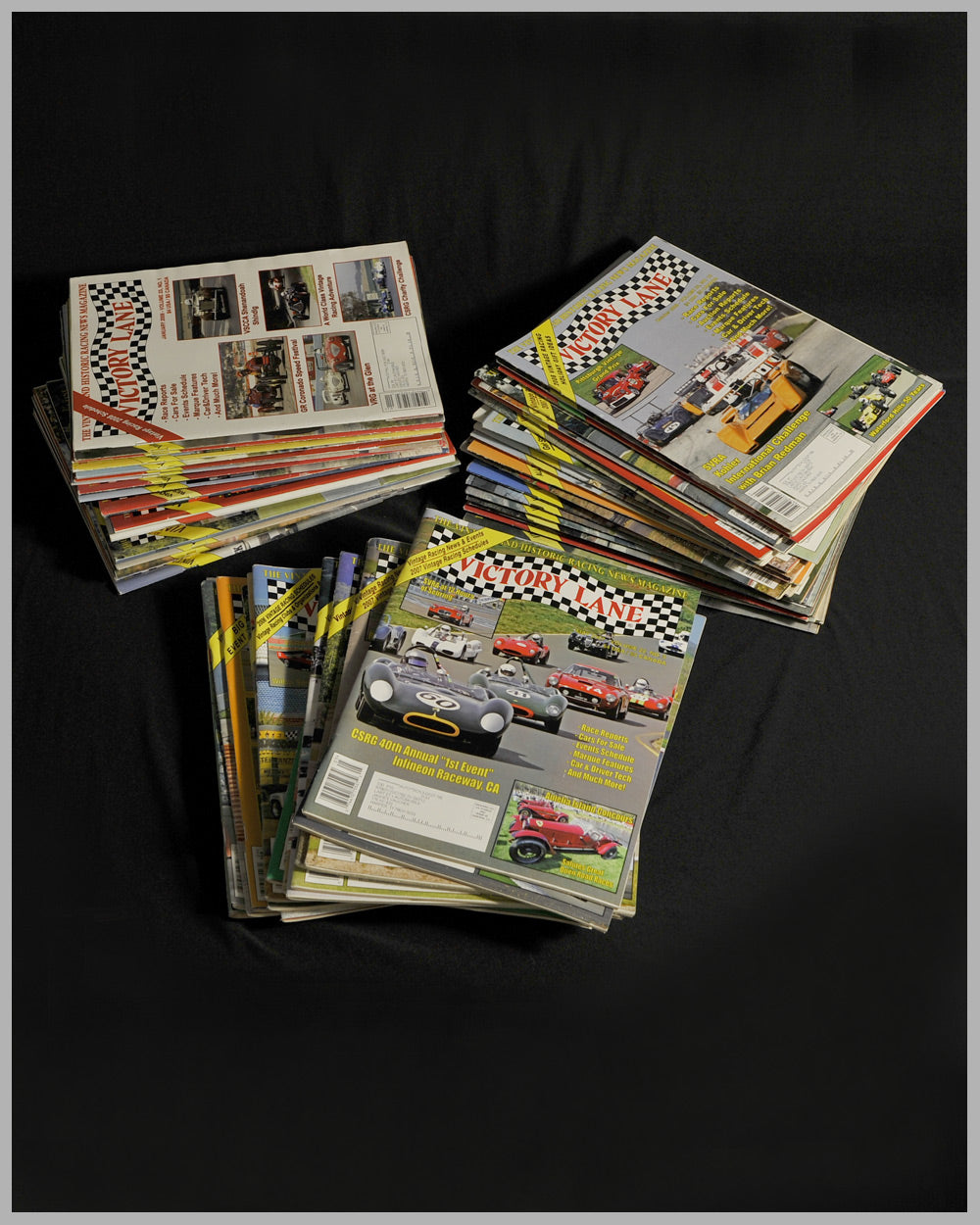 Collection of 90 Victory Lane magazines from 2005 to 2015