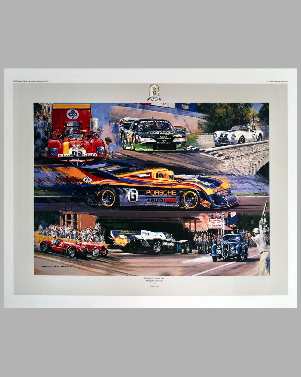 50 Years of Watkins Glen - The Sports Car Years print by Nicholas Watts, 1998