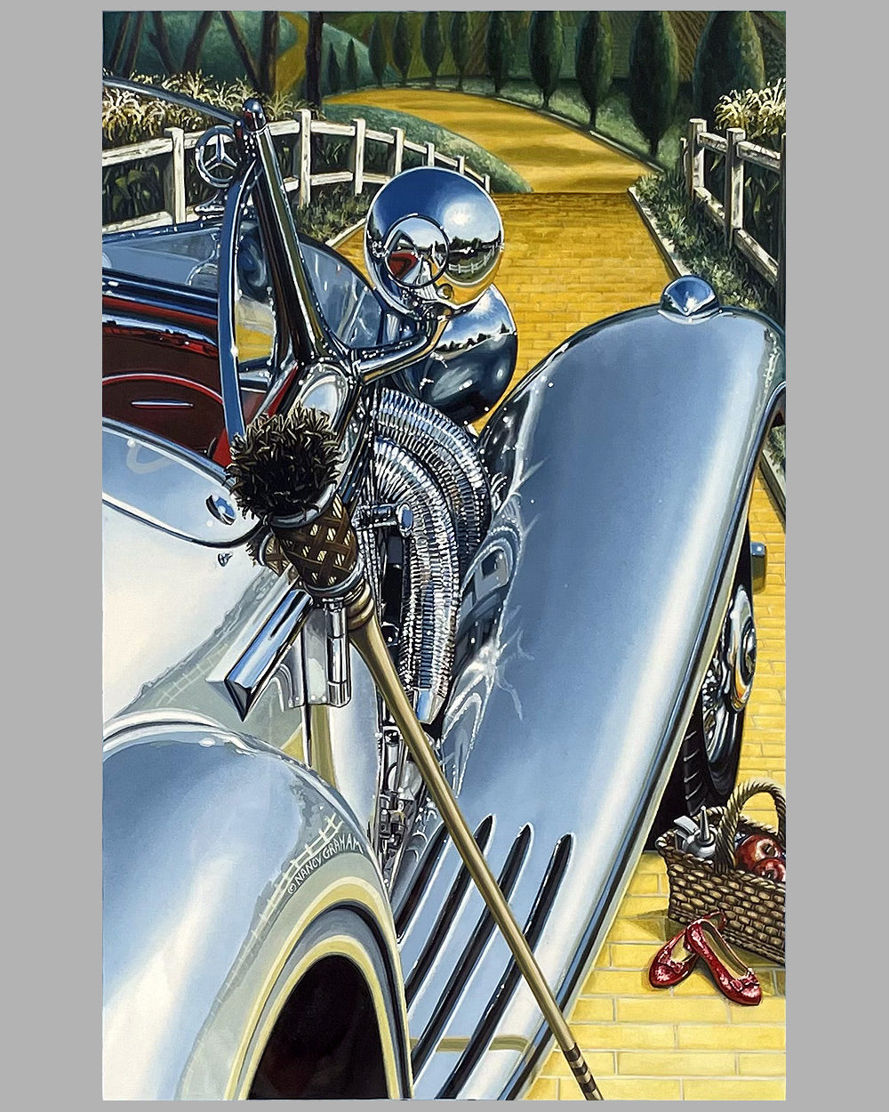 500K by Nancy Graham acrylic painting on paper 2