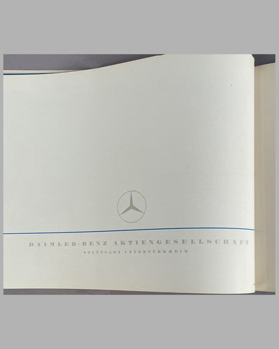 Mercedes Benz 300 SL factory sales catalog, mid 1950’s 4