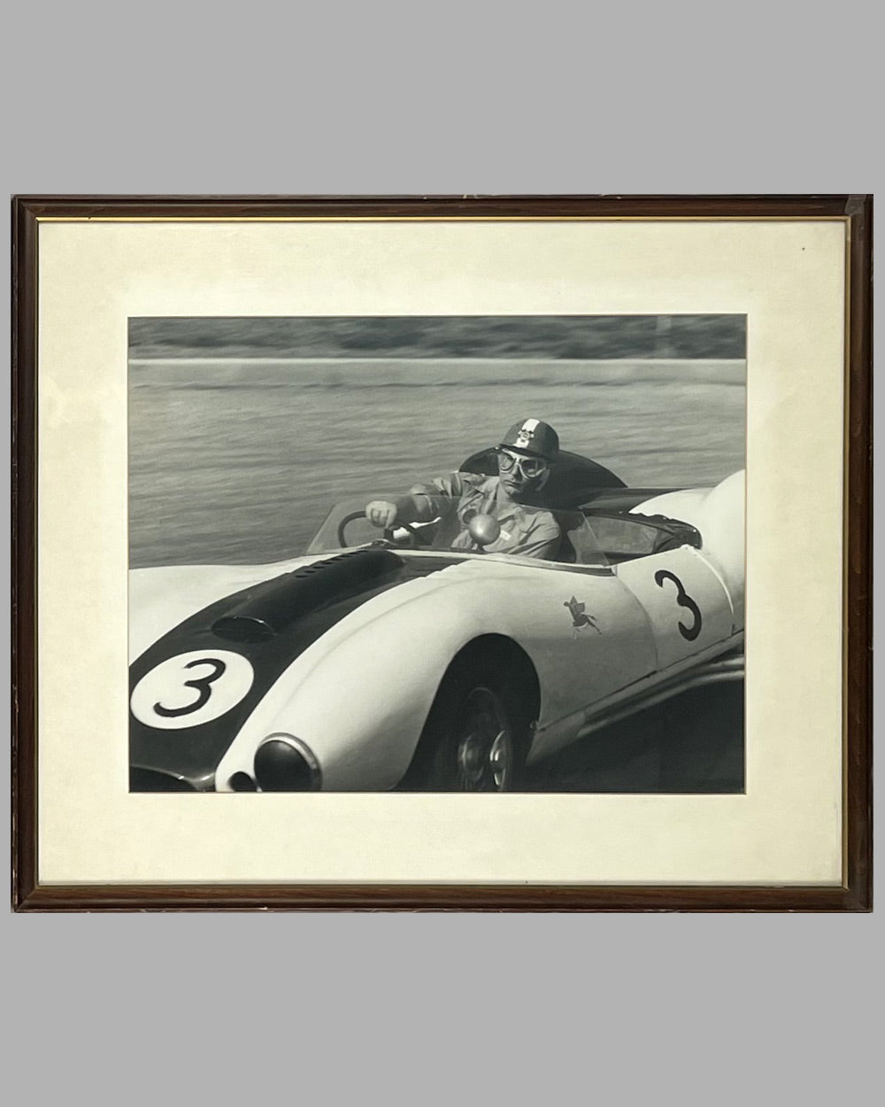 1950’s Sports Car Racing in America b&w photograph