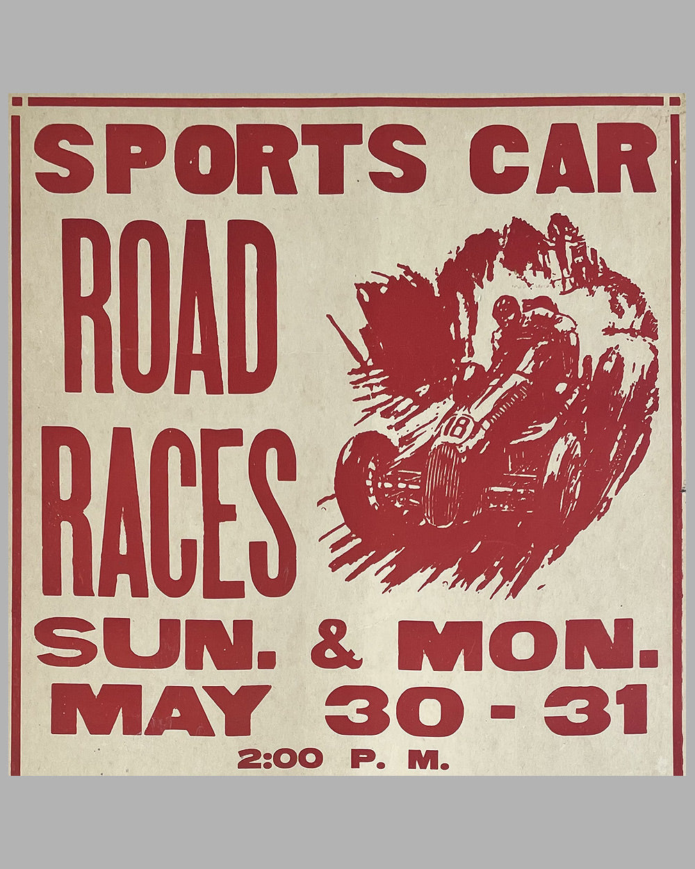 Thompson Raceway Trophy poster, 1950’s 2