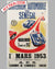 1953 Criterium Automobile du Sénégal original poster by Jean Des Gachons