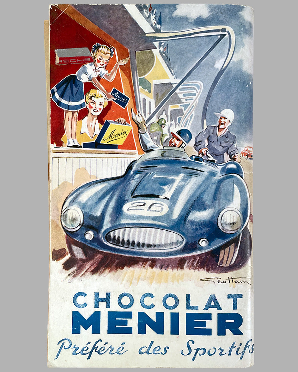 1954 24 Hours of Le Mans race program, autographed by Trintignant & González 5