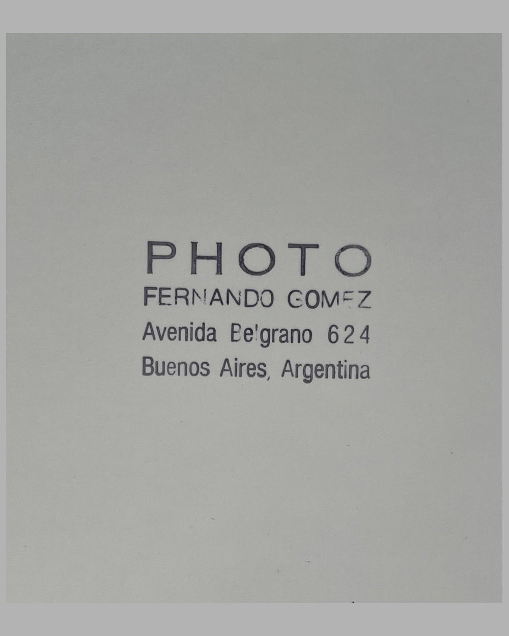 Grand Prix of Switzerland 1954 b&amp;w photograph by Fernando Gomez, autographed by Fangio, Moss &amp; Gonzalez 3