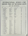 7th Annual International Sports Car Grand Prix at Watkins Glen 1954 official race program 6
